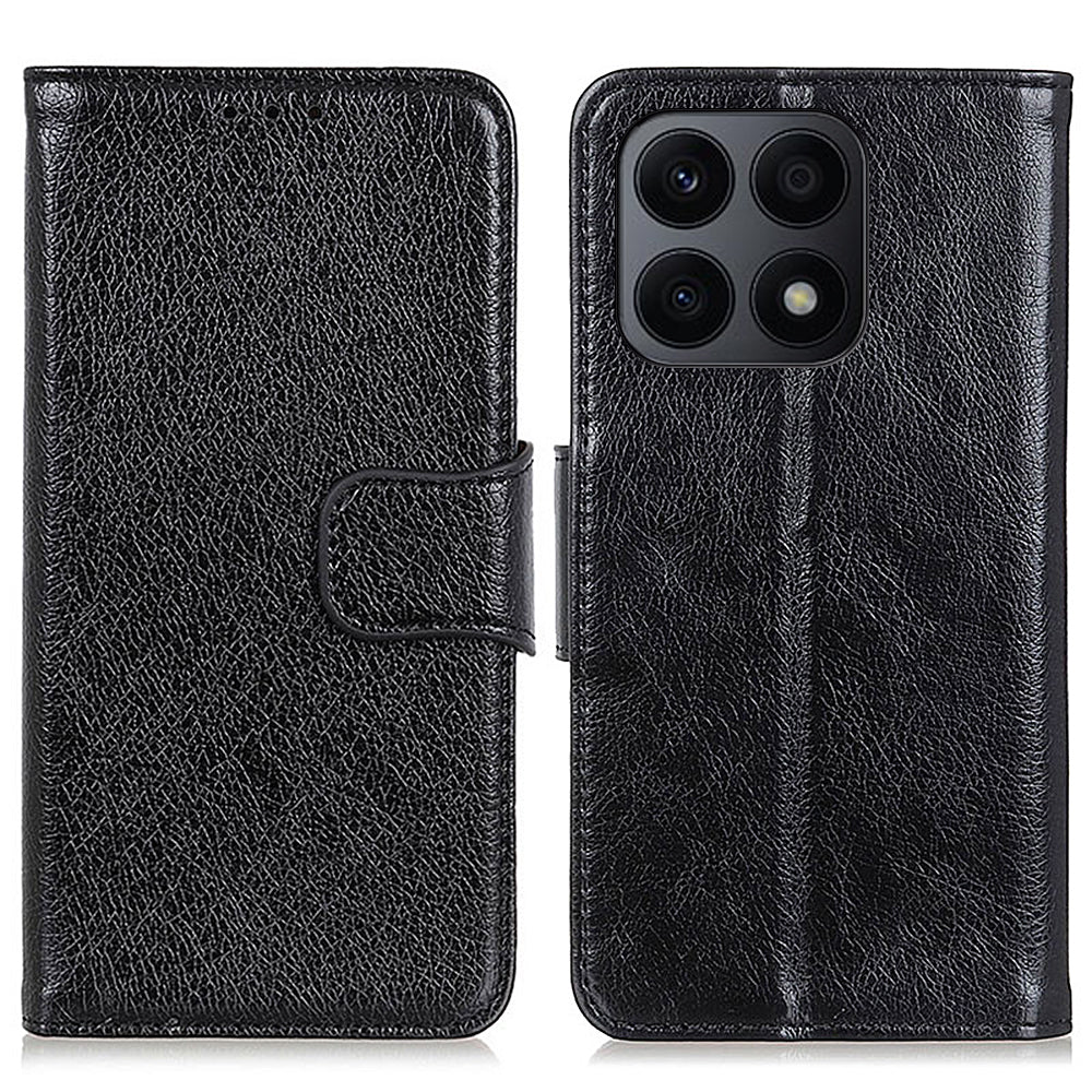 For Honor X8a 4G Nappa Texture Split Leather Case Foldable Stand Wallet Magnetic Clasp Phone Cover For Honor X8a 4G Nappa Texture Split Leather Case Foldable Stand Wallet Magnetic Clasp Phone Cover